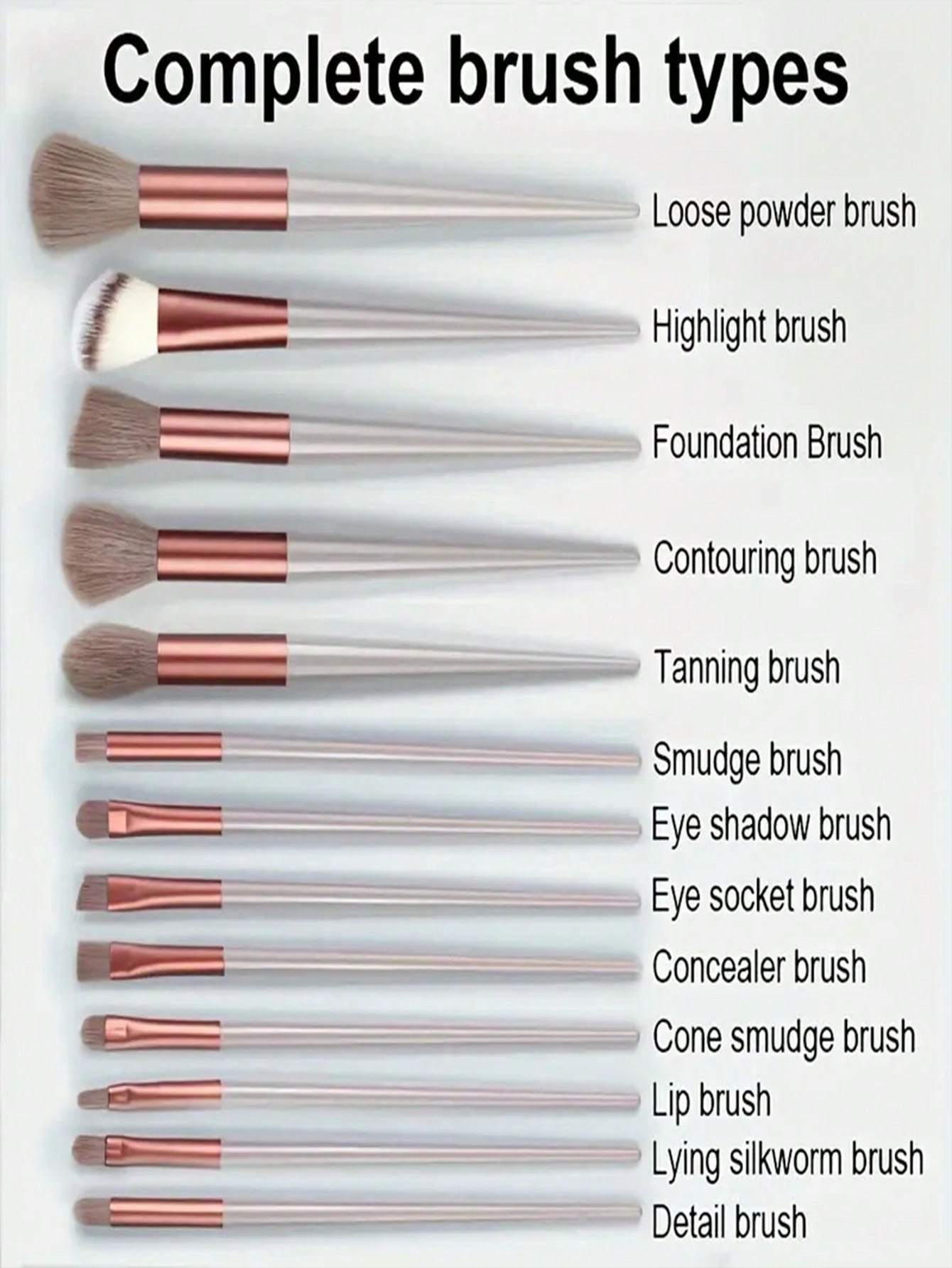 13pcs Professional Makeup Brus - Brush Bristle Set incelemesi ve fiyatı