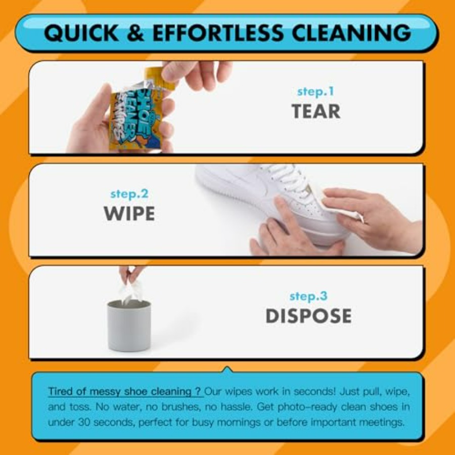 Shoe Cleaner Wipes, Shoe Clean - Sneaker Leather Care incelemesi ve fiyatı