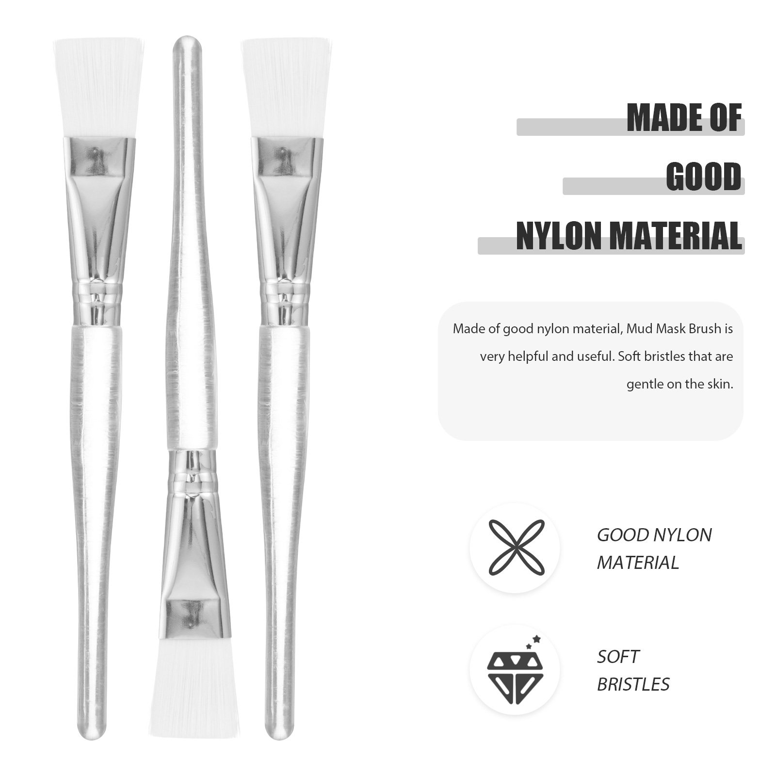 5Pcs Facial Mask Brush Set Fac - Brush Bristle Set incelemesi ve fiyatı